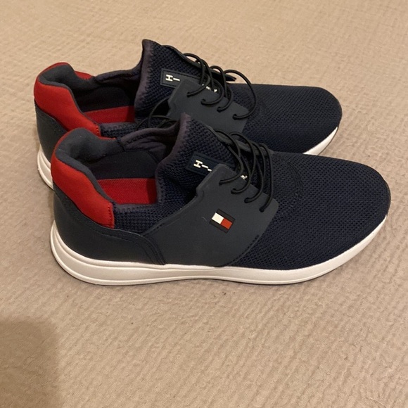 Tommy Hilfiger Shoes - Tommy Hilfiger Navy and Red Sneakers. Size 8 . New.